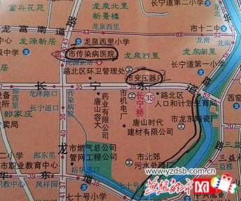 2012版唐山市交通旅游图仍有错漏(图)