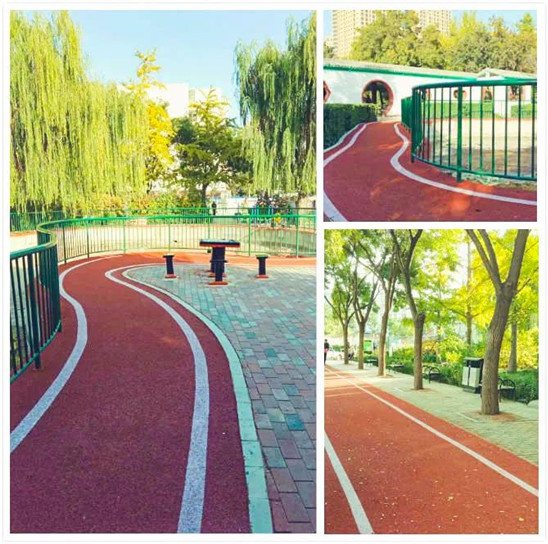 中欧体育app下载官网唐山市中心区25个公园广场新添塑胶跑道(图1)